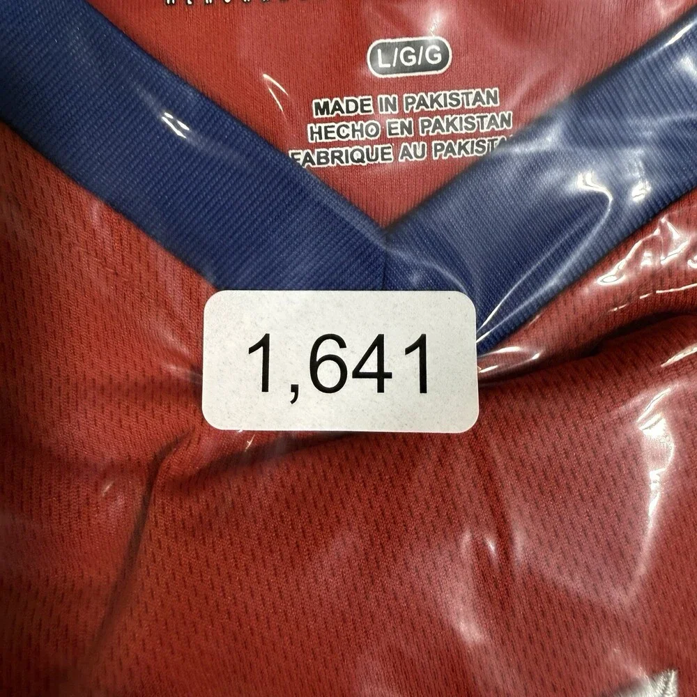 Philadelphia Phillies MLB Mens Large TX3 Cool Red Blue V Neck Baseball Shirt
